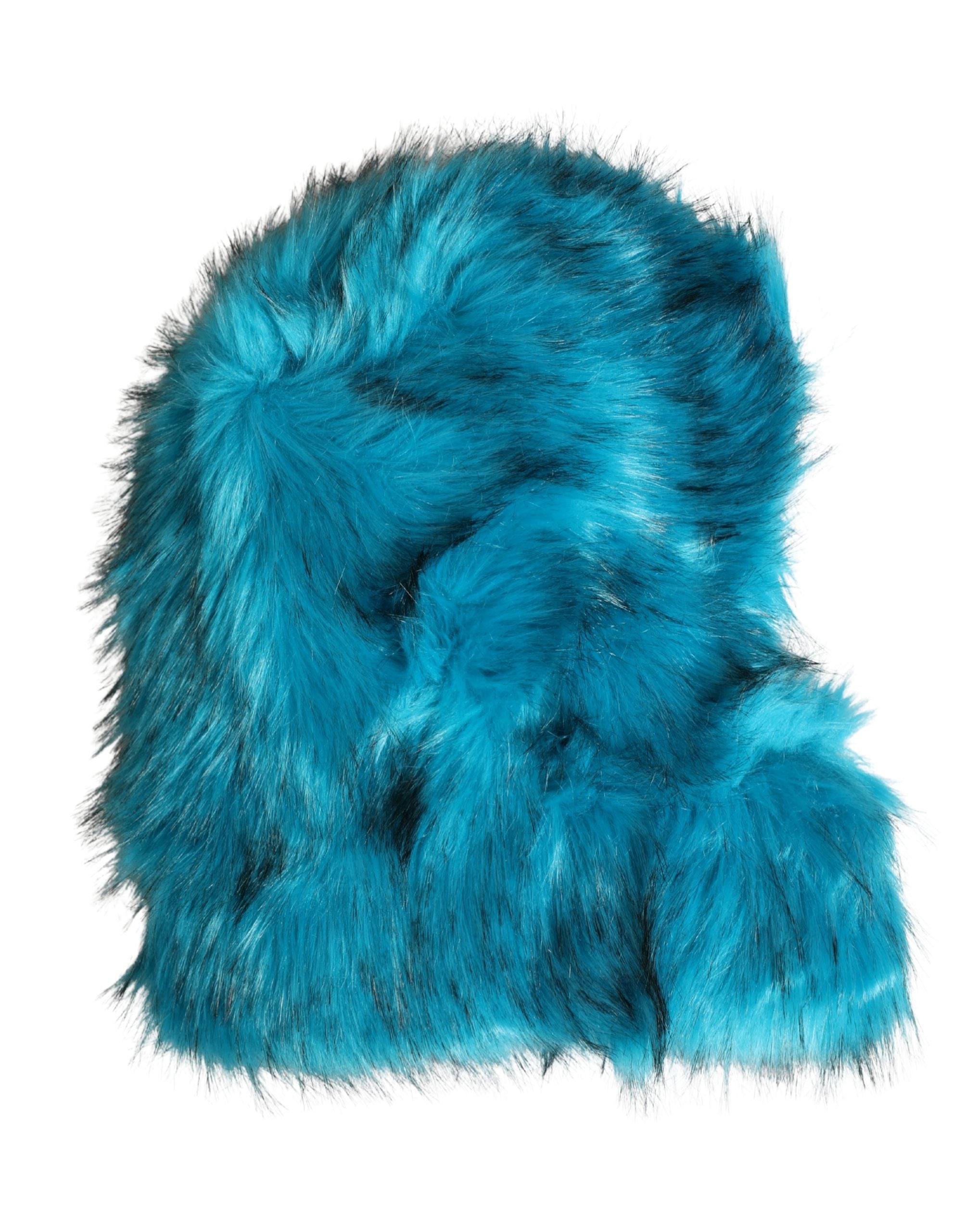 Dolce & Gabbana Blue Modacrylic Fur Women Bucket Capello Hat - Luxe Marca