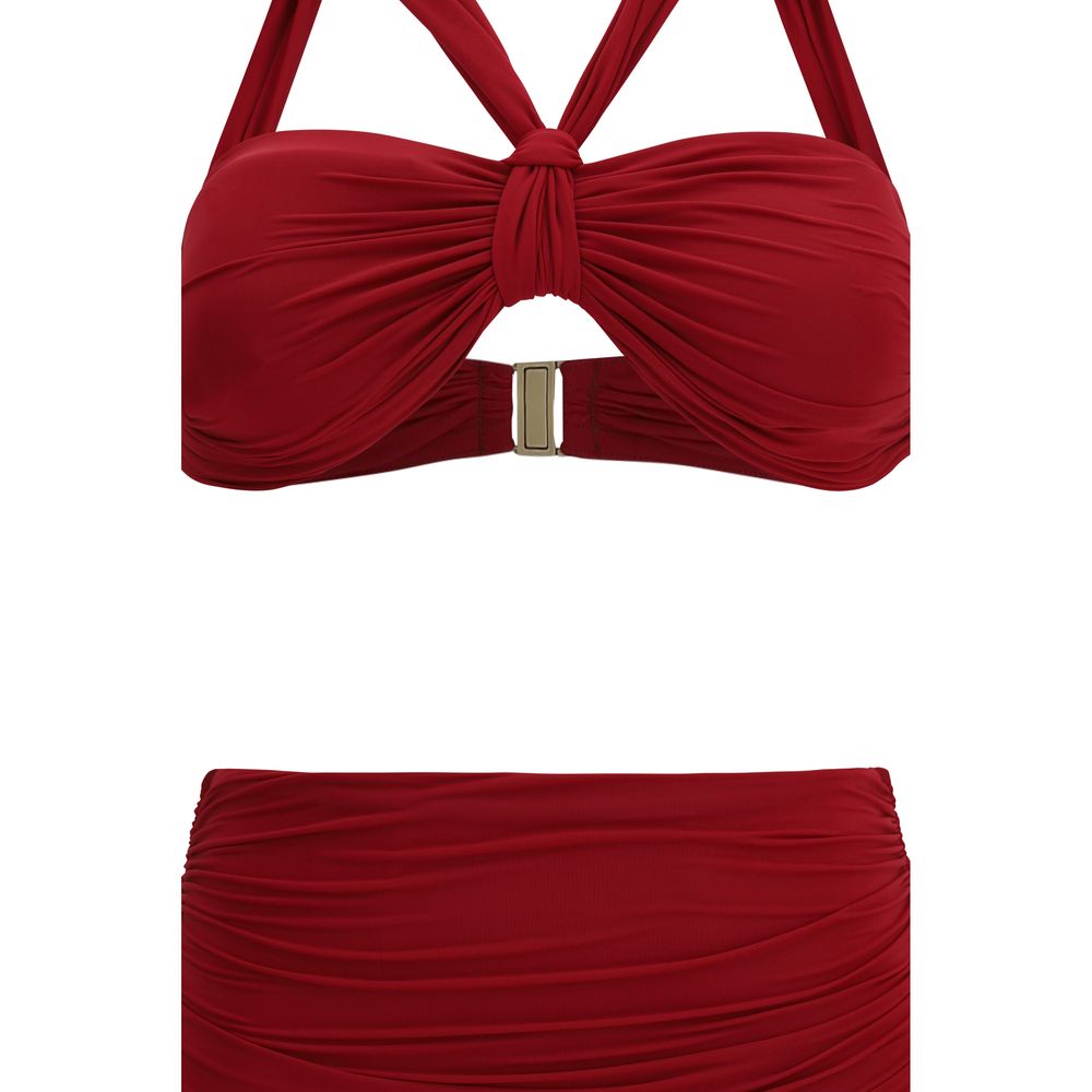 Zimmermann Bordeaux Polyester Bikini - Luxe Marca
