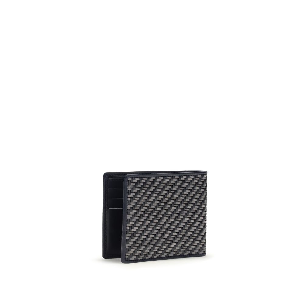 Ferragamo Gray Calf Leather Bos Taurus Wallet - Luxe Marca