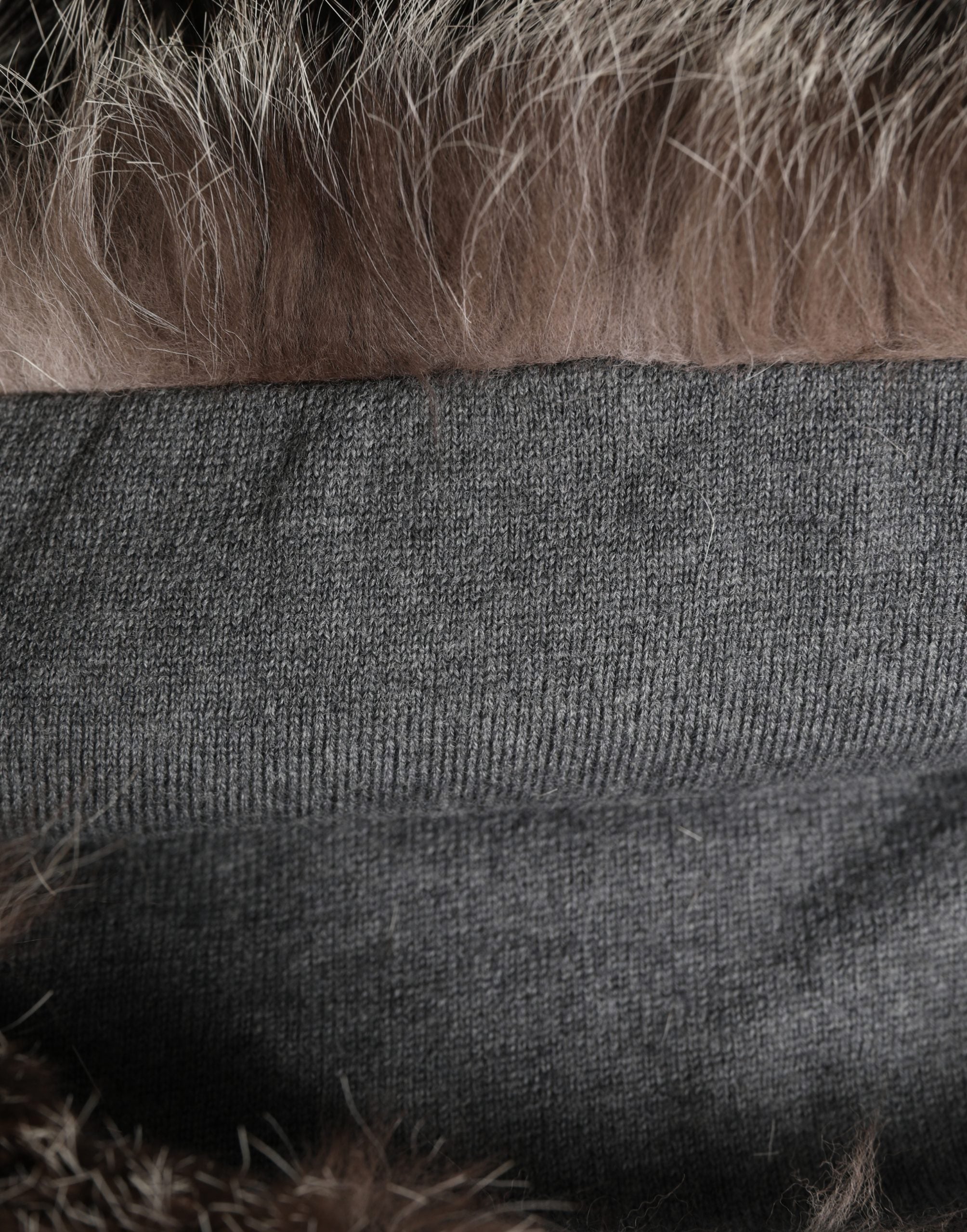 Dolce & Gabbana Brown Faux Fur Whole Head Wrap Capello Hat