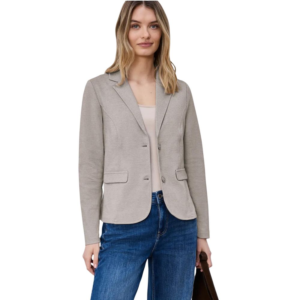 Street One Beige Polyacrylic Blazer