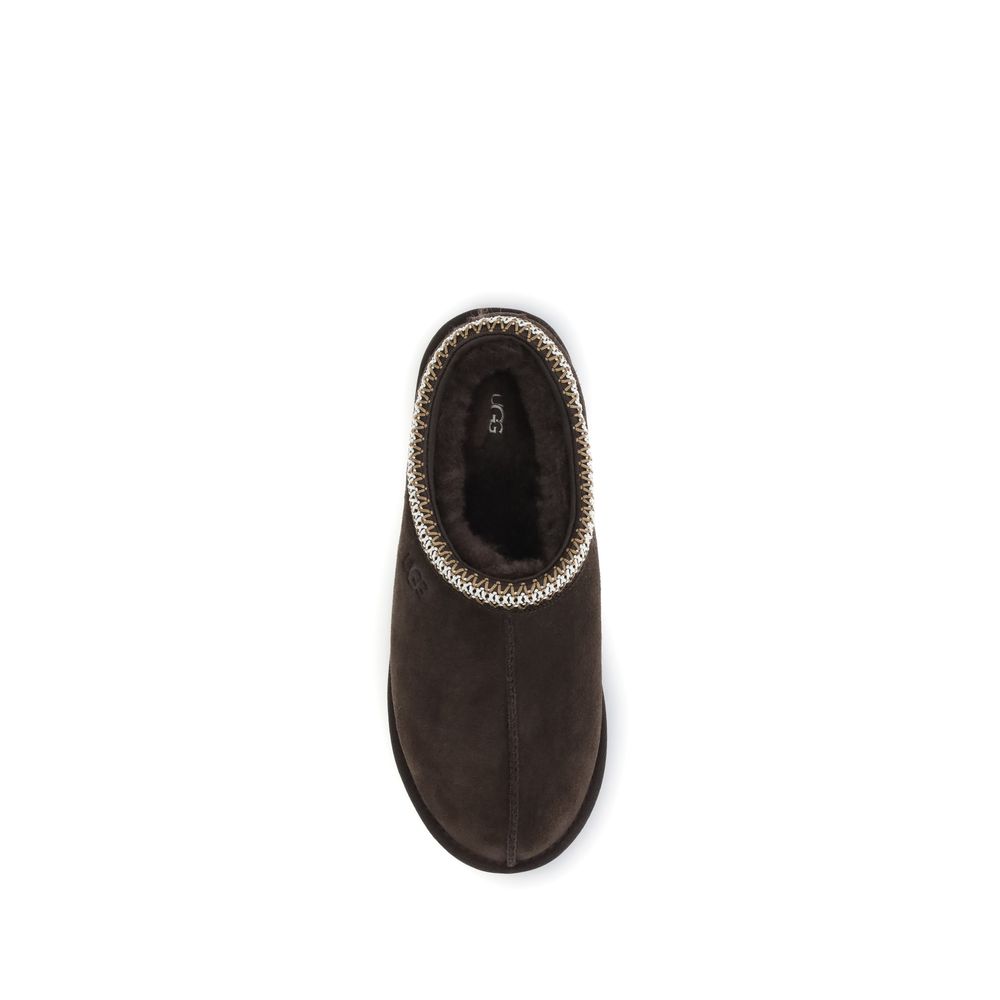 UGG Brown Calf Leather Bos Taurus Mules