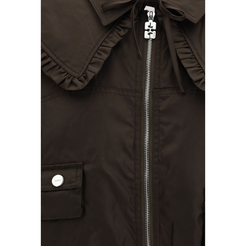 جاكيت غاني ثنائي اللون من البولياميد