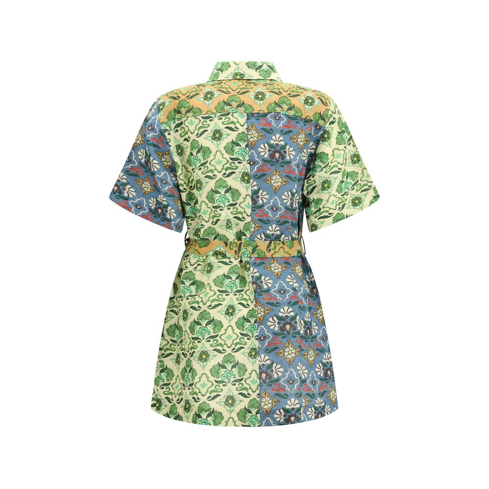 Alemais Multicolor Linen Casual Dress