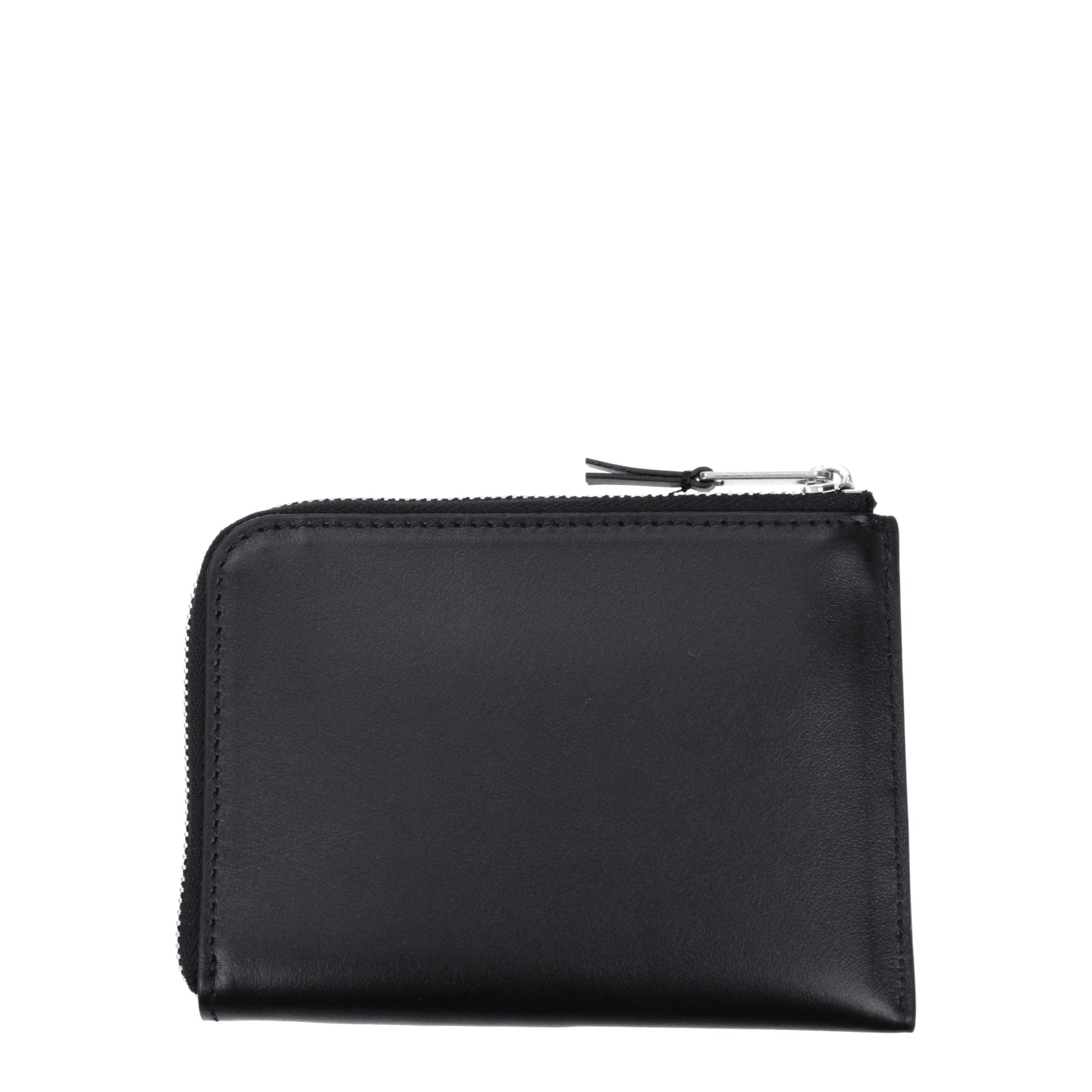 Palm Angels Black Leather Cardholder