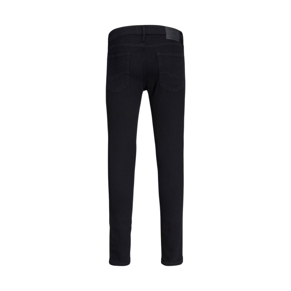 Jack Jones Black Cotton Skinny Jeans