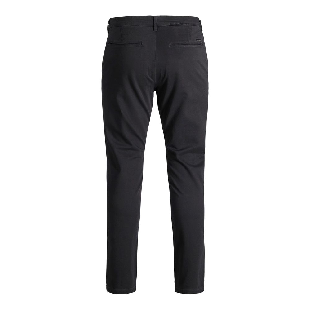 Jack Jones Black Cotton Casual Pants