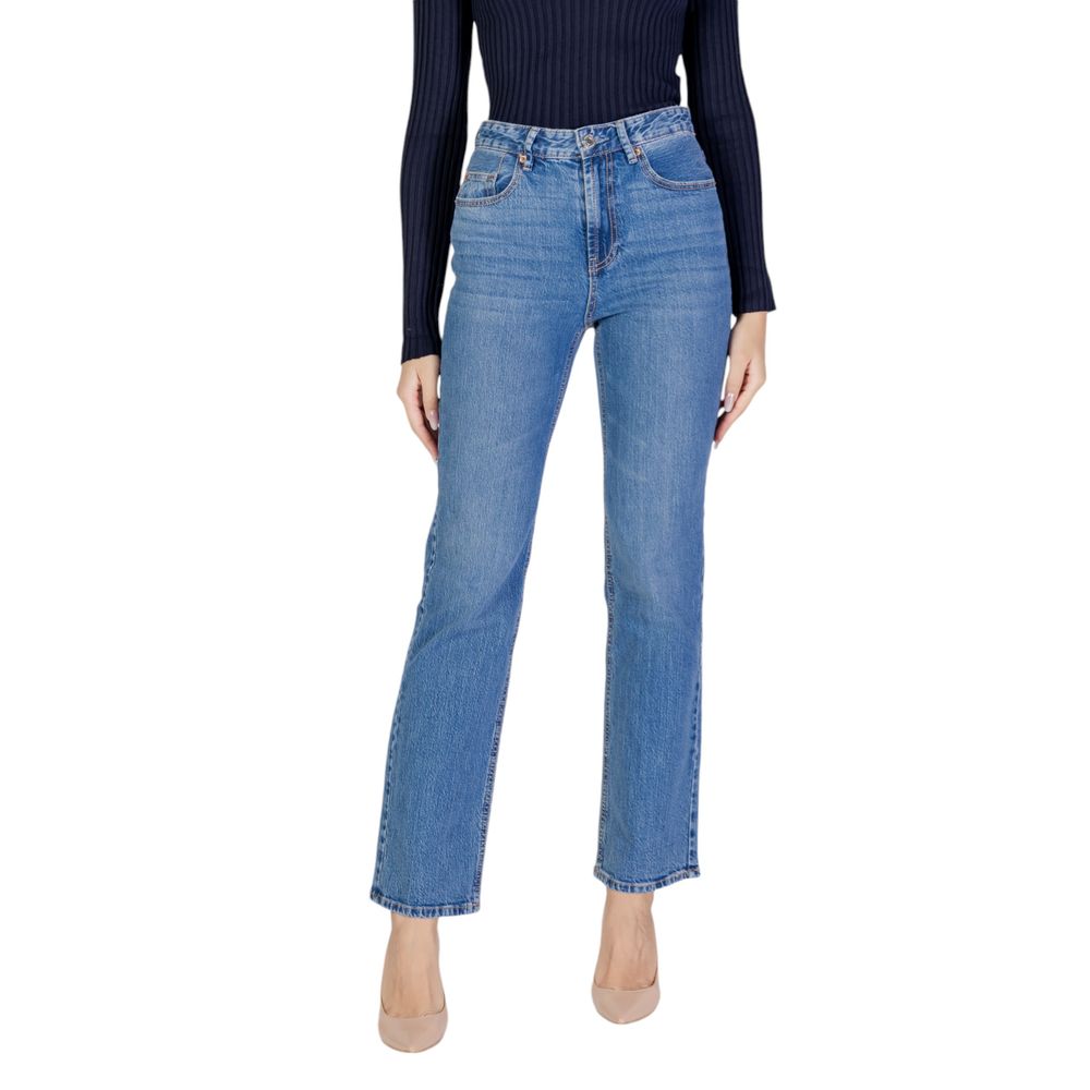 Vero Moda Light Blue Cotton Mom Jeans - Luxe Marca
