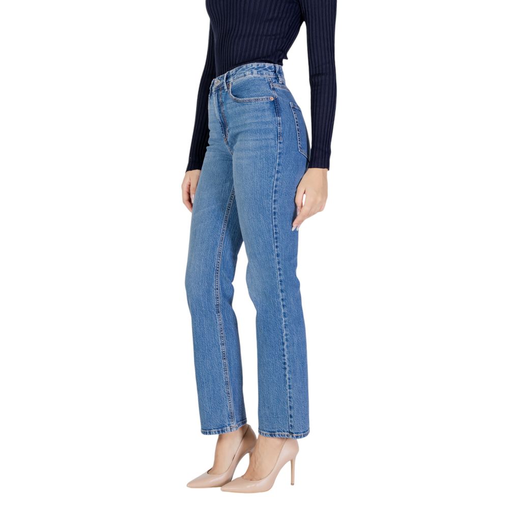 Vero Moda Light Blue Cotton Mom Jeans - Luxe Marca