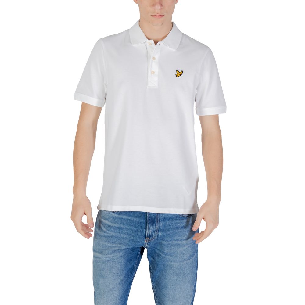 Lyle & Scott White Cotton Polo Shirt