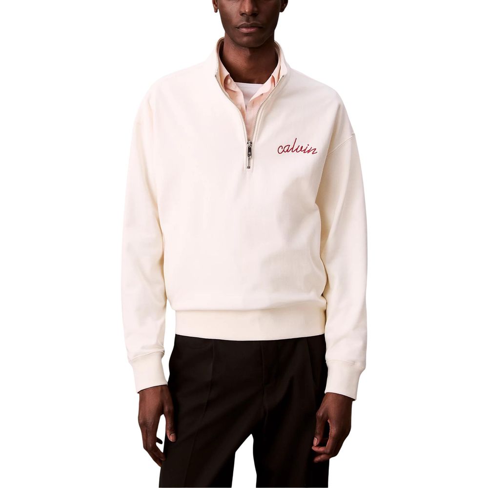 Calvin Klein Jeans Beige Cotton Sweatshirt