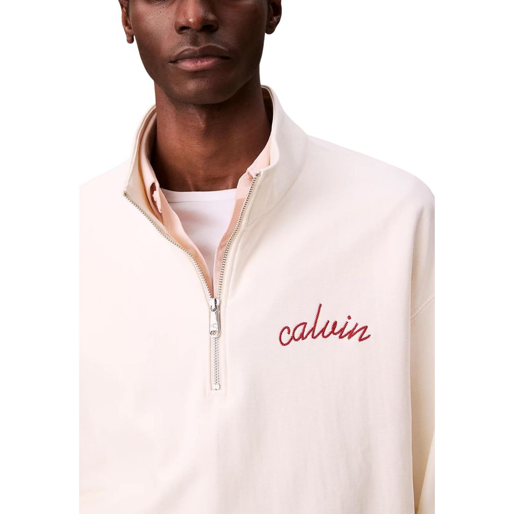 Calvin Klein Jeans Beige Cotton Sweatshirt