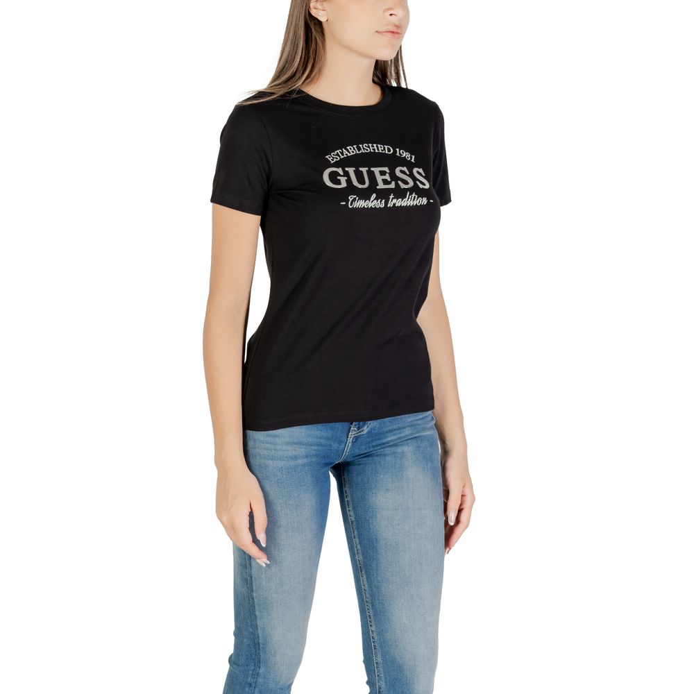 ملابس رياضية قطنية سوداء نشطة من Guess