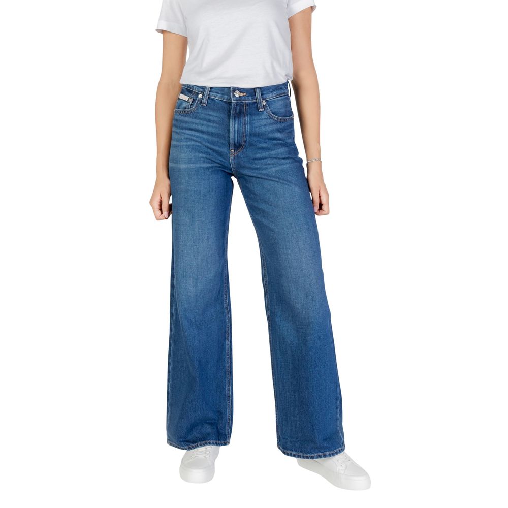 Calvin Klein Jeans Blue Cotton Boyfriend Jeans