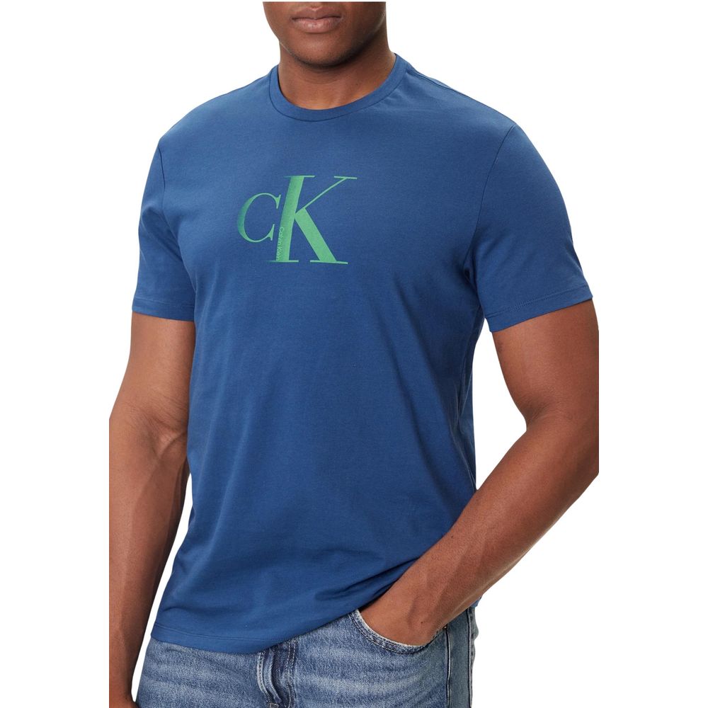 Calvin Klein Jeans Blue Cotton T-Shirt
