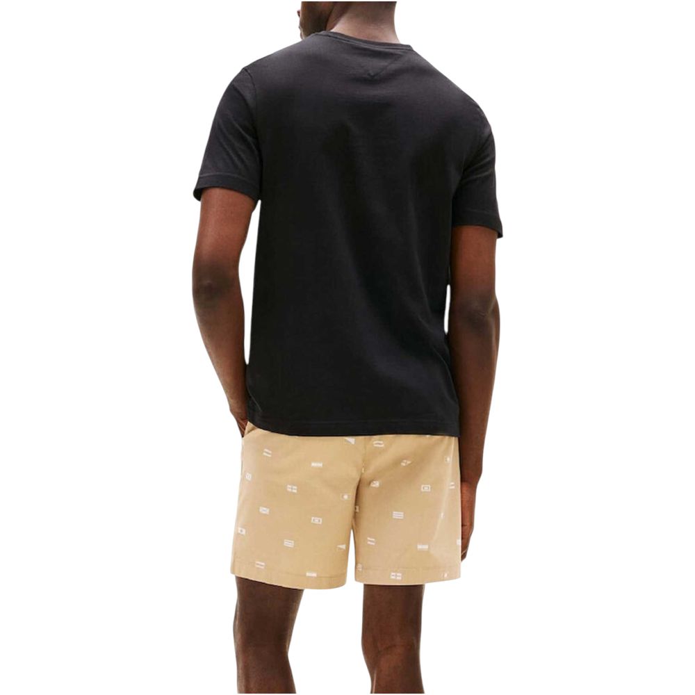Tommy Hilfiger Black Recycled Cotton T-Shirt