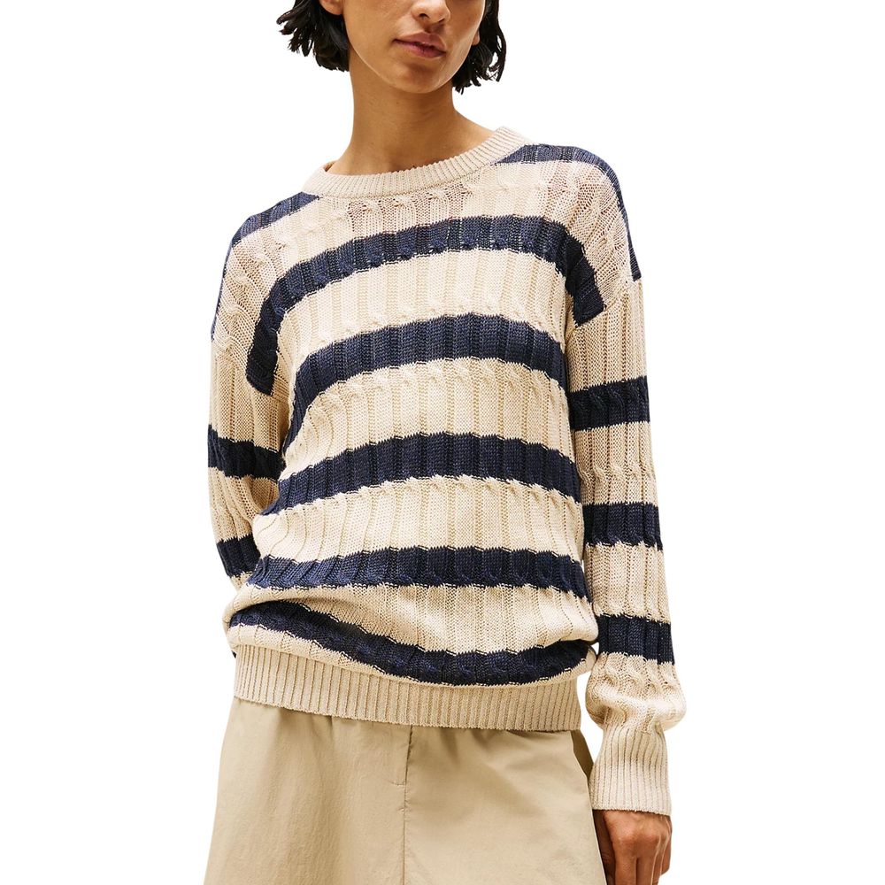 Tommy Hilfiger Beige Linen Sweatshirt
