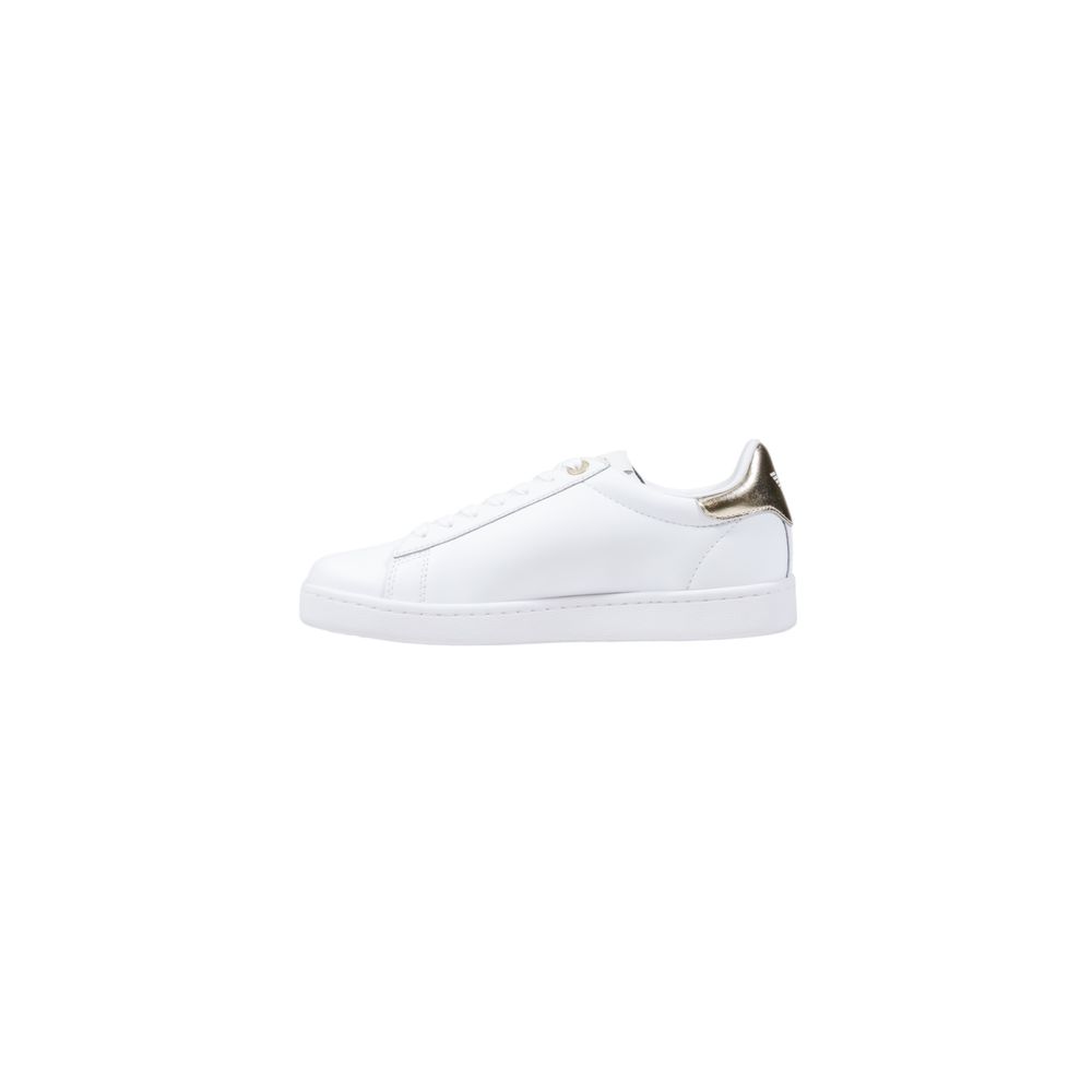 EA7 Emporio Armani White Leather Low Top Sneakers