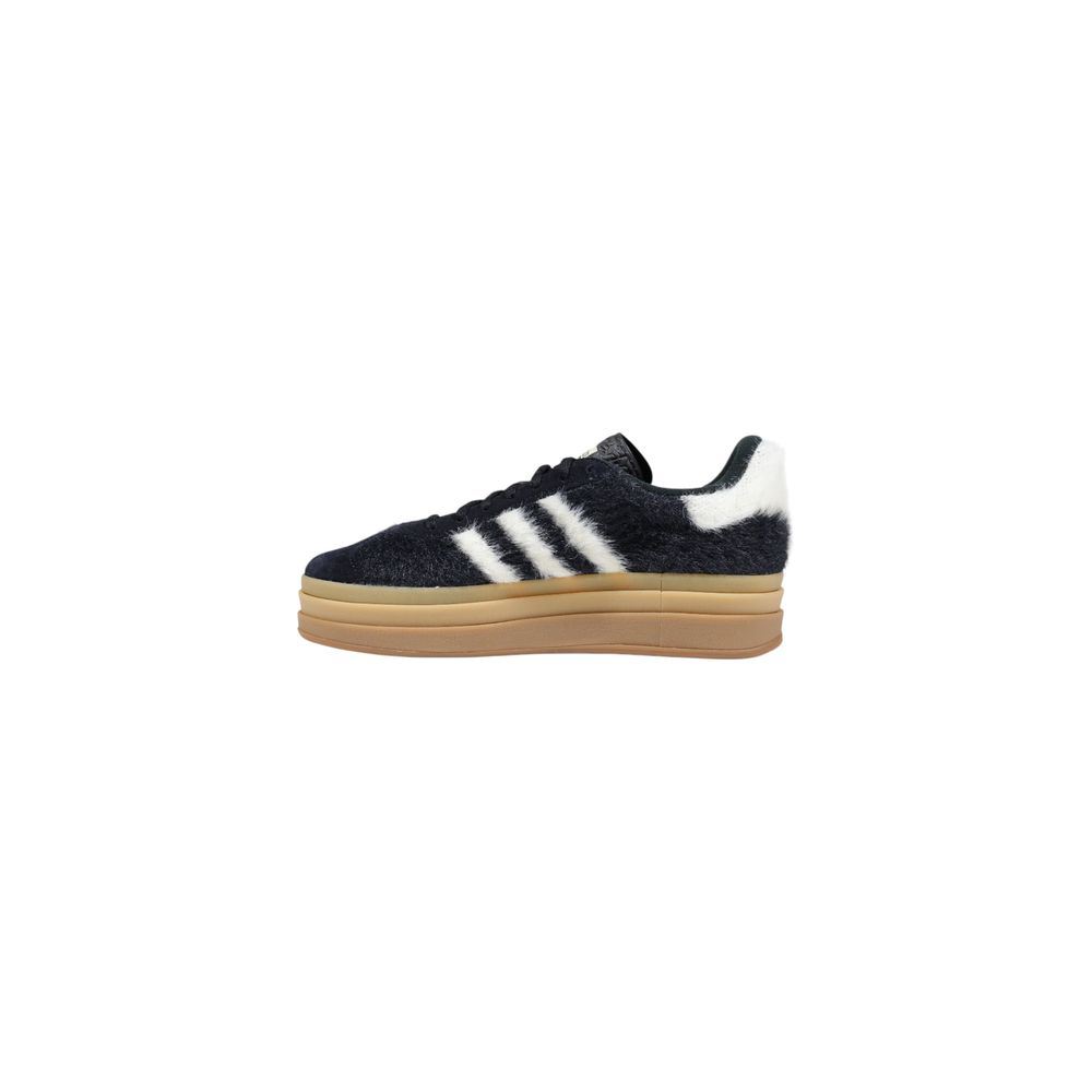 Adidas Originals Black Leather Platform Sneakers