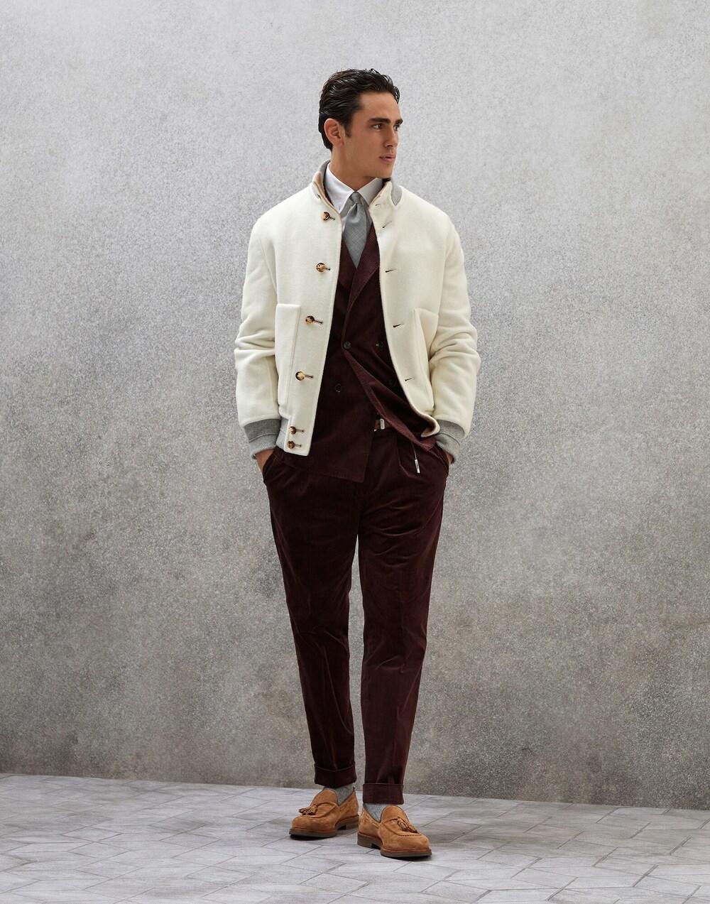 Brunello Cucinelli Purple Cotton Blazer