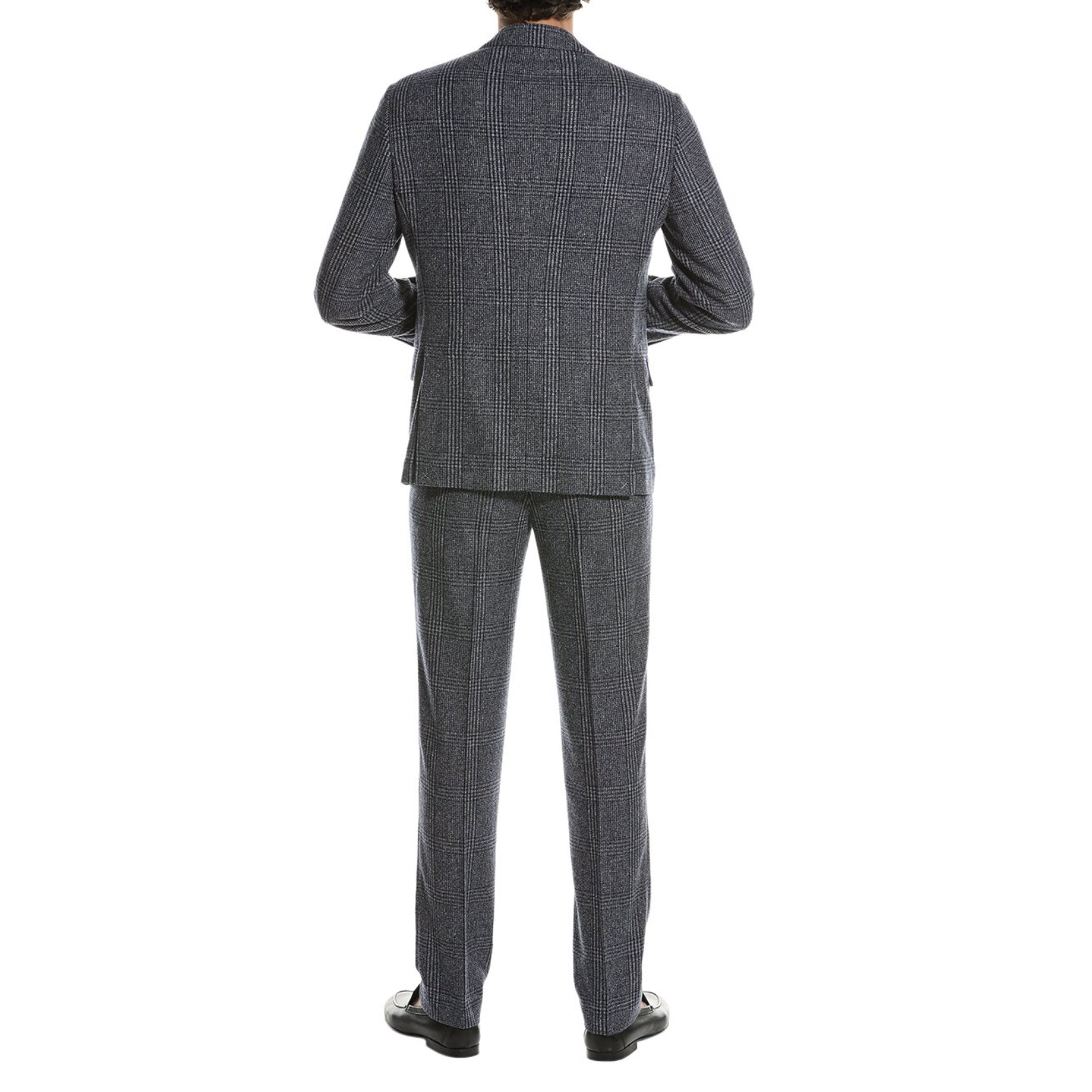 Brunello Cucinelli Blue Wool Two-Piece Suit