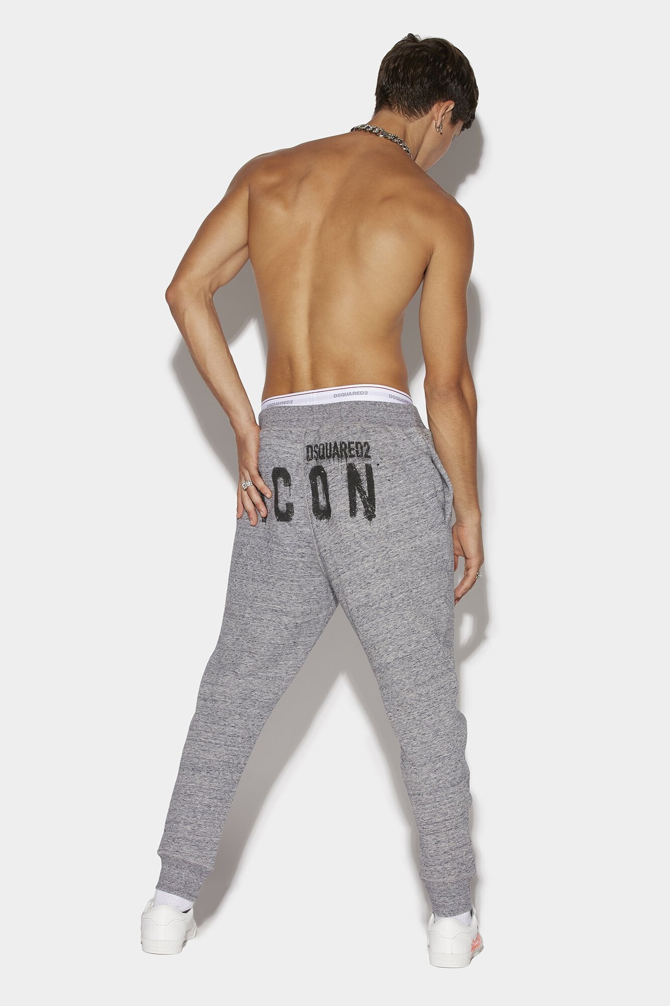 Dsquared² Gray Fibres Joggers (Workout Pants)