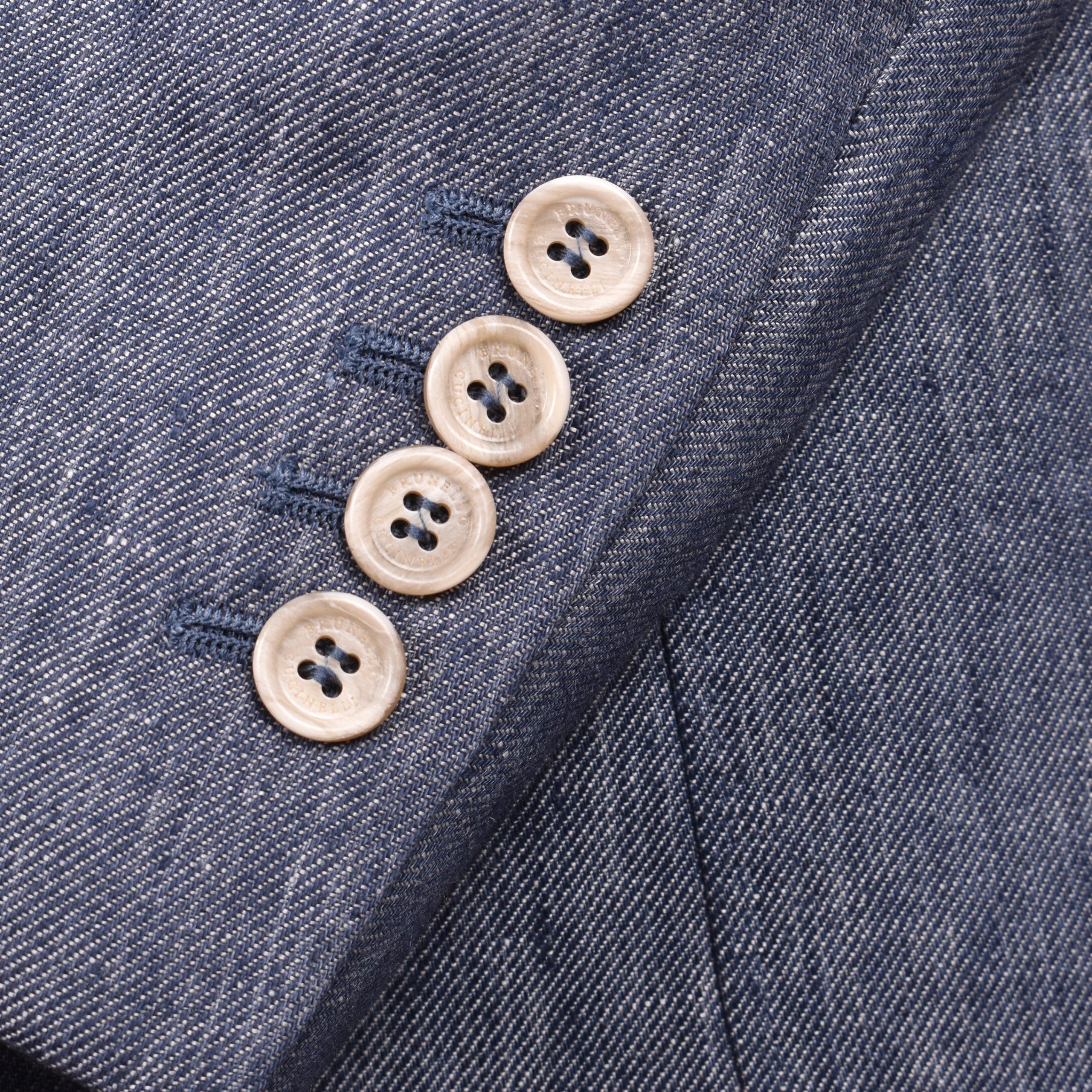 Brunello Cucinelli Blue Linen Blazer