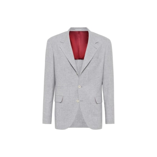 Brunello Cucinelli Gray Wool Blazer