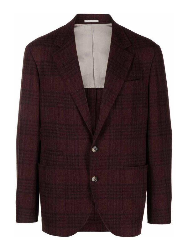 Brunello Cucinelli Purple Wool Blazer
