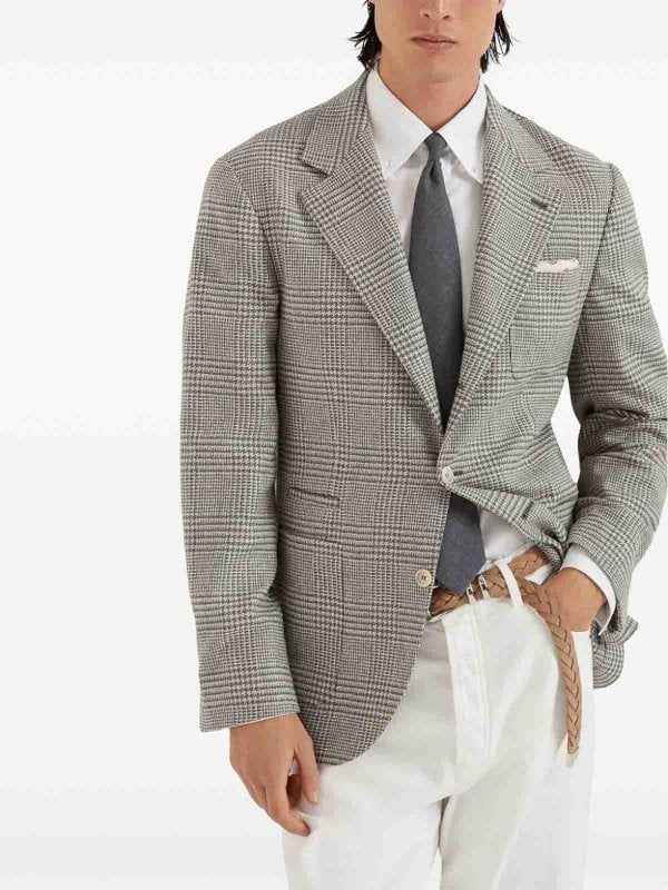 Brunello Cucinelli Army Wool Blazer