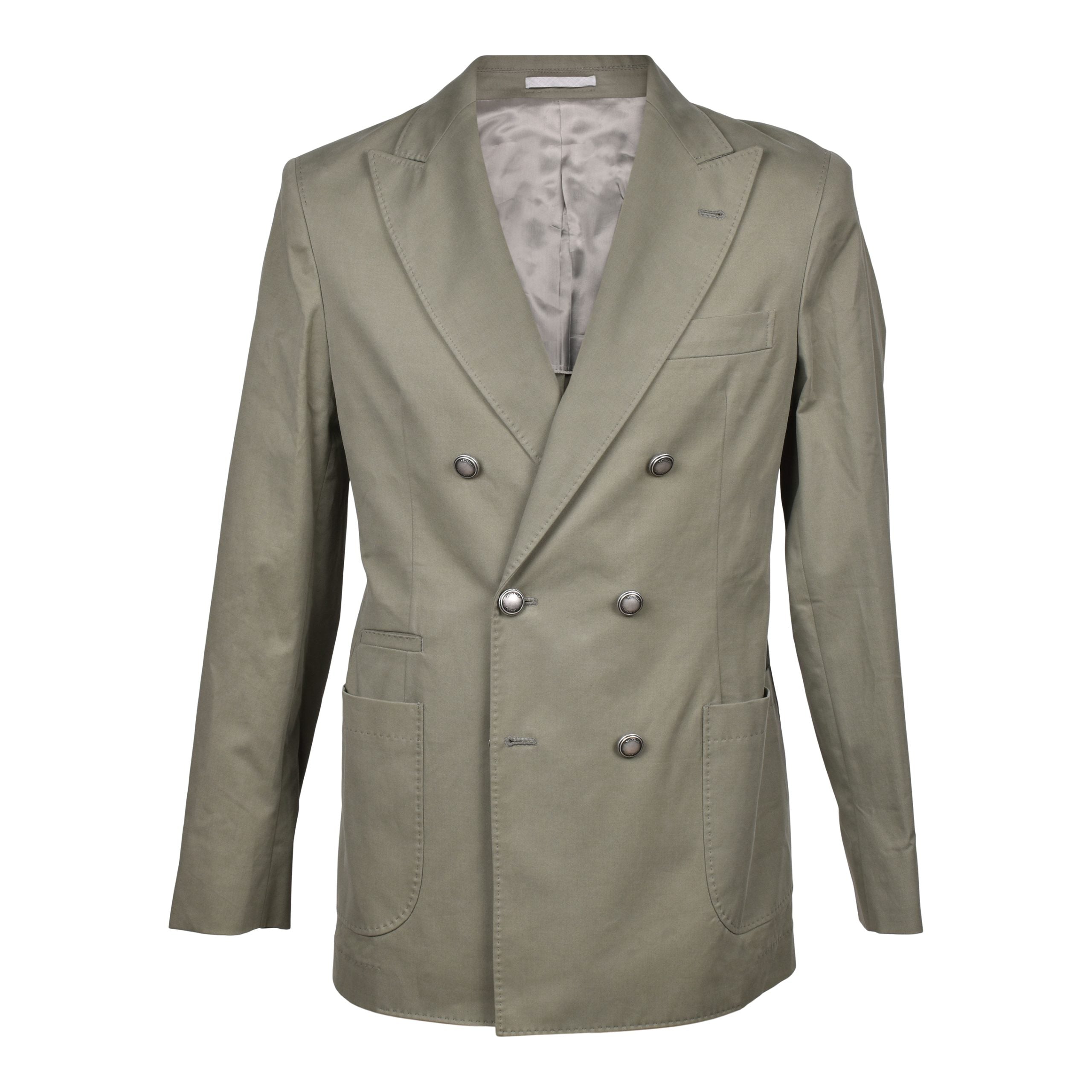 Brunello Cucinelli Green Cotton Blazer