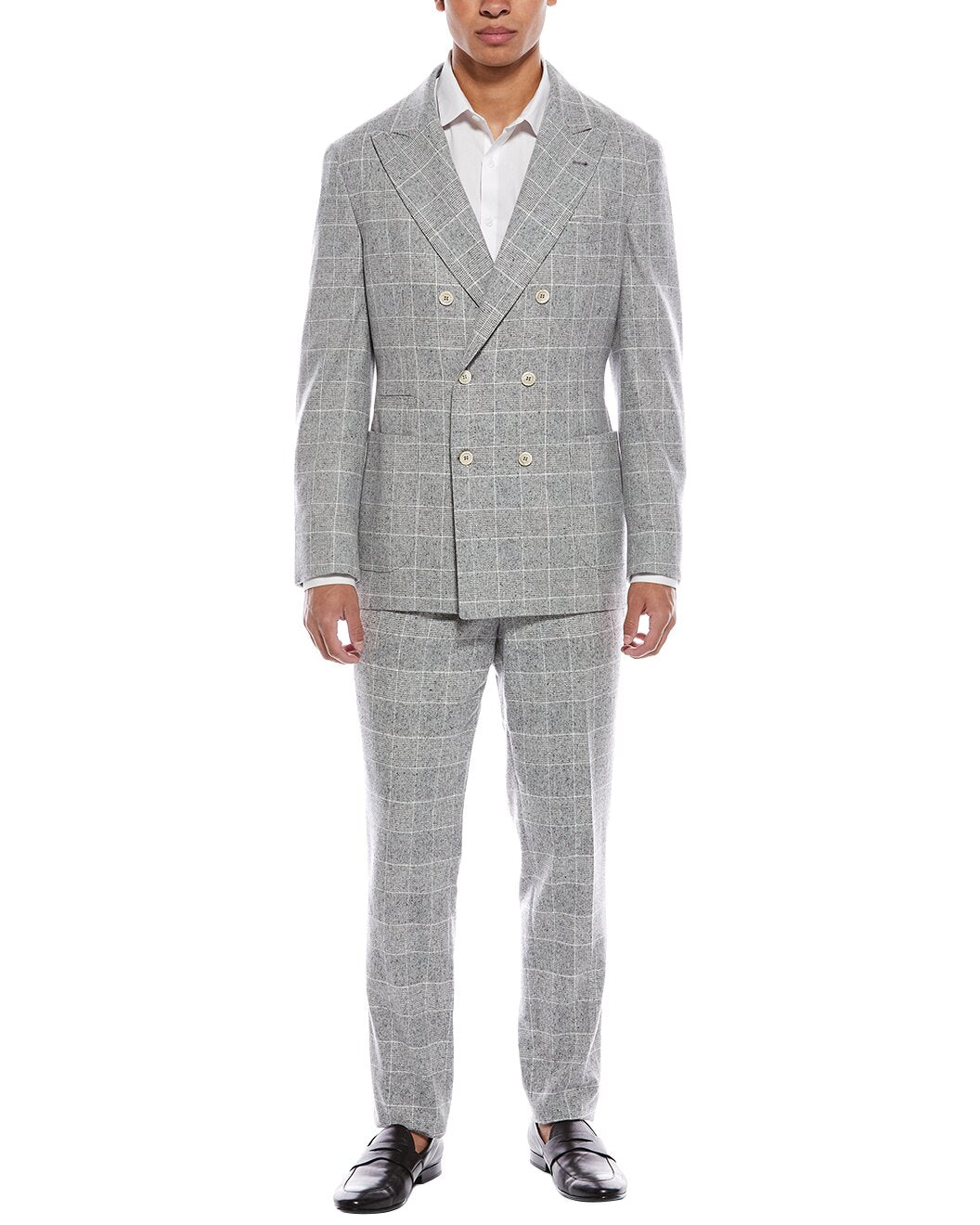 Brunello Cucinelli Pearl Silk Two-Piece Suit