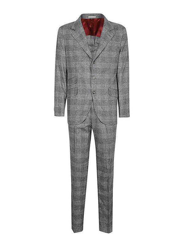 Brunello Cucinelli Gray Silk Two-Piece Suit