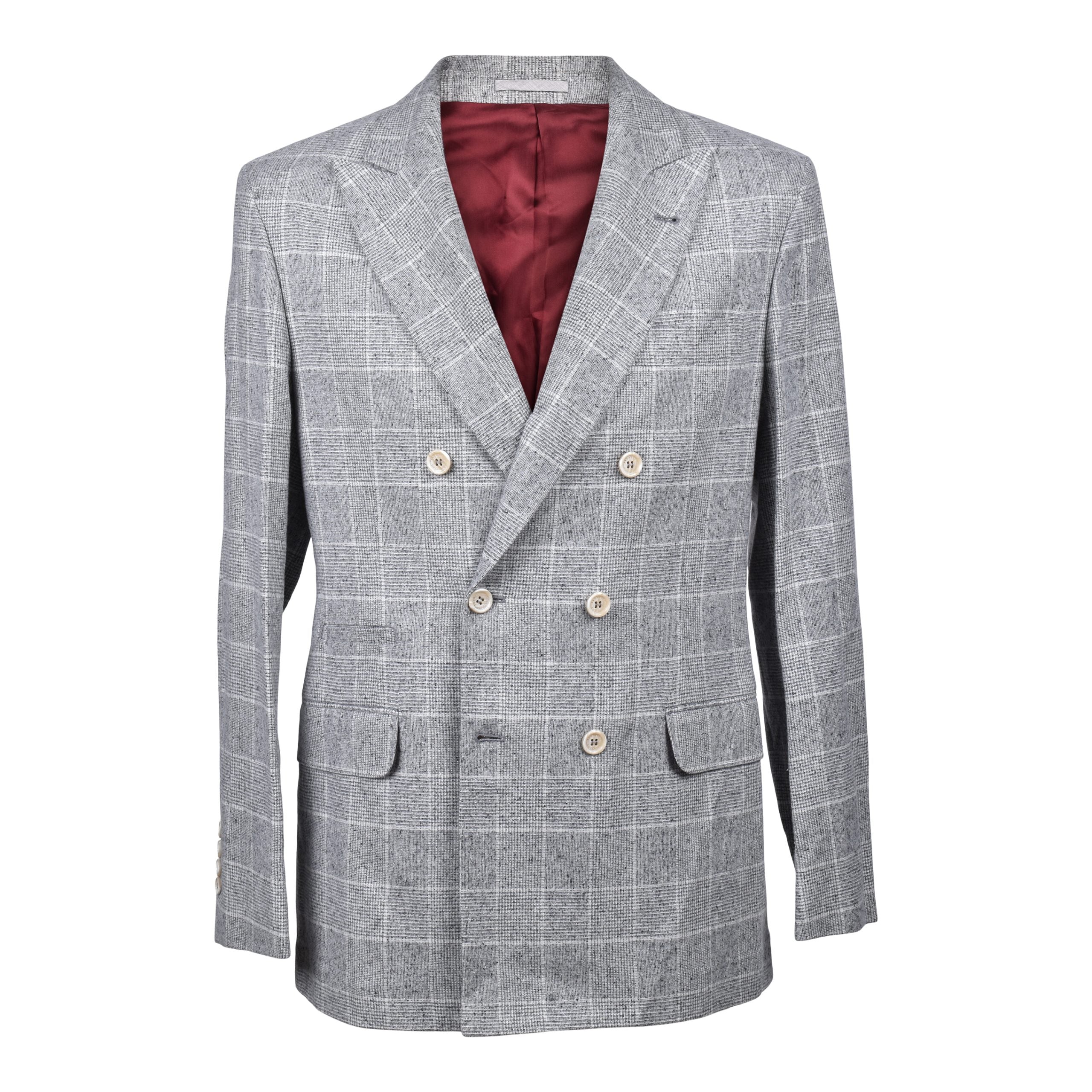 Brunello Cucinelli Gray Silk Blazer