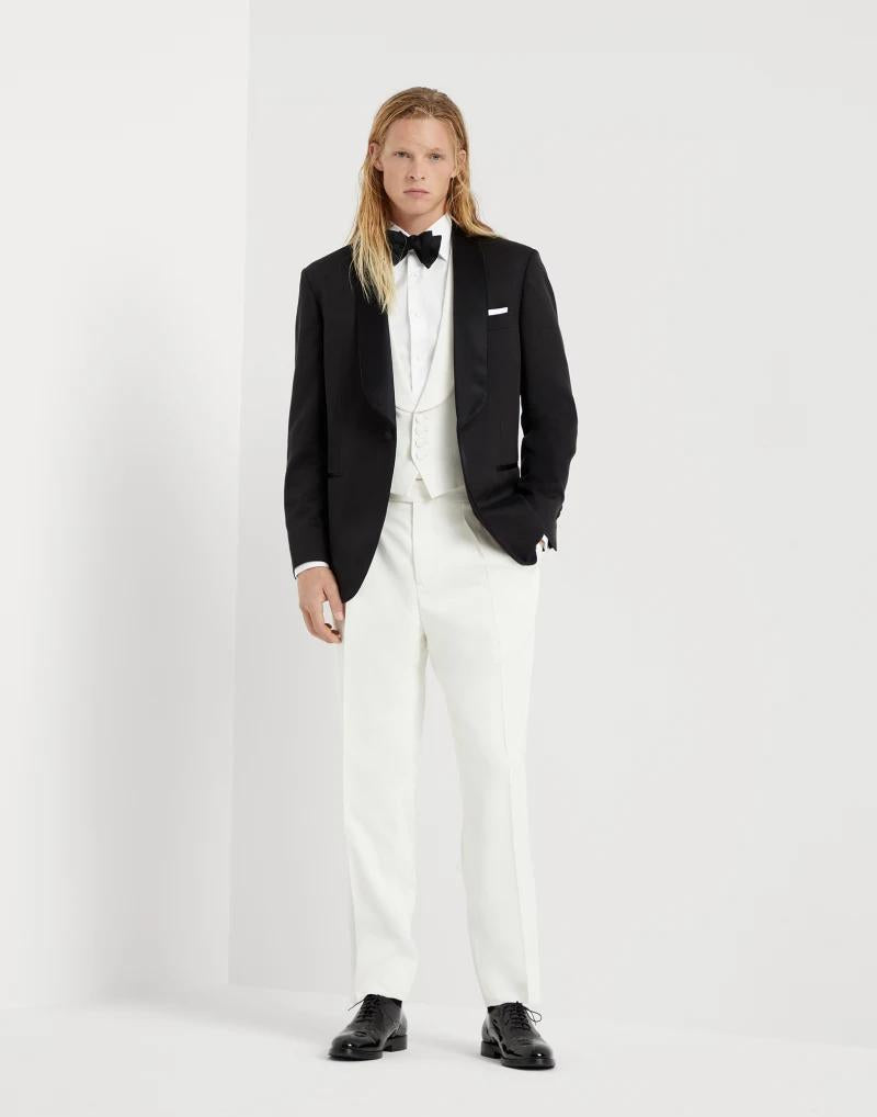 Brunello Cucinelli Black Silk Blazer