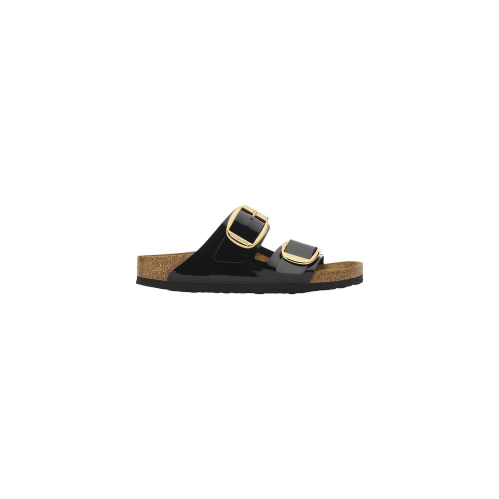 Birkenstock Black Synthetic Flat Sandals