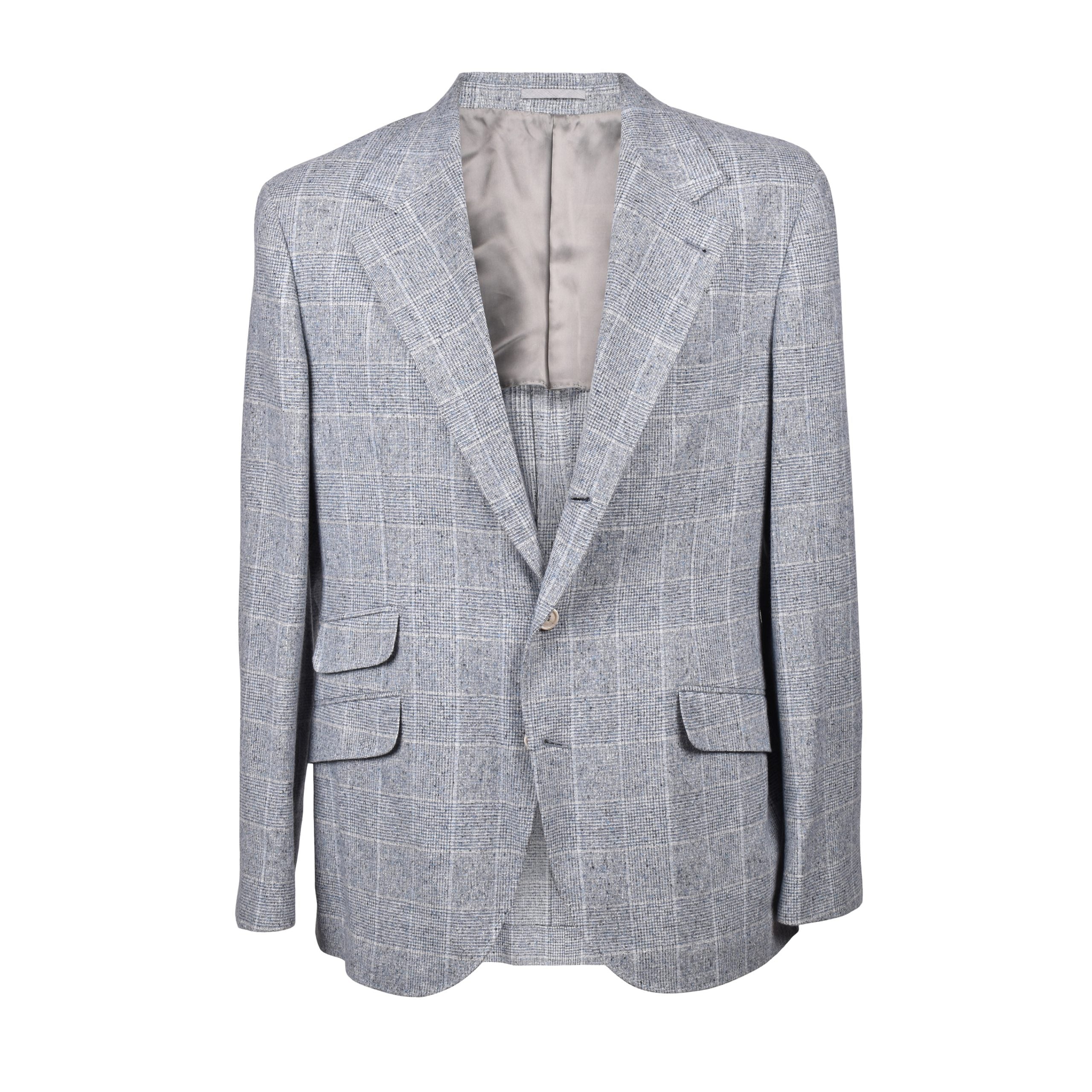 Brunello Cucinelli Blue Silk Blazer
