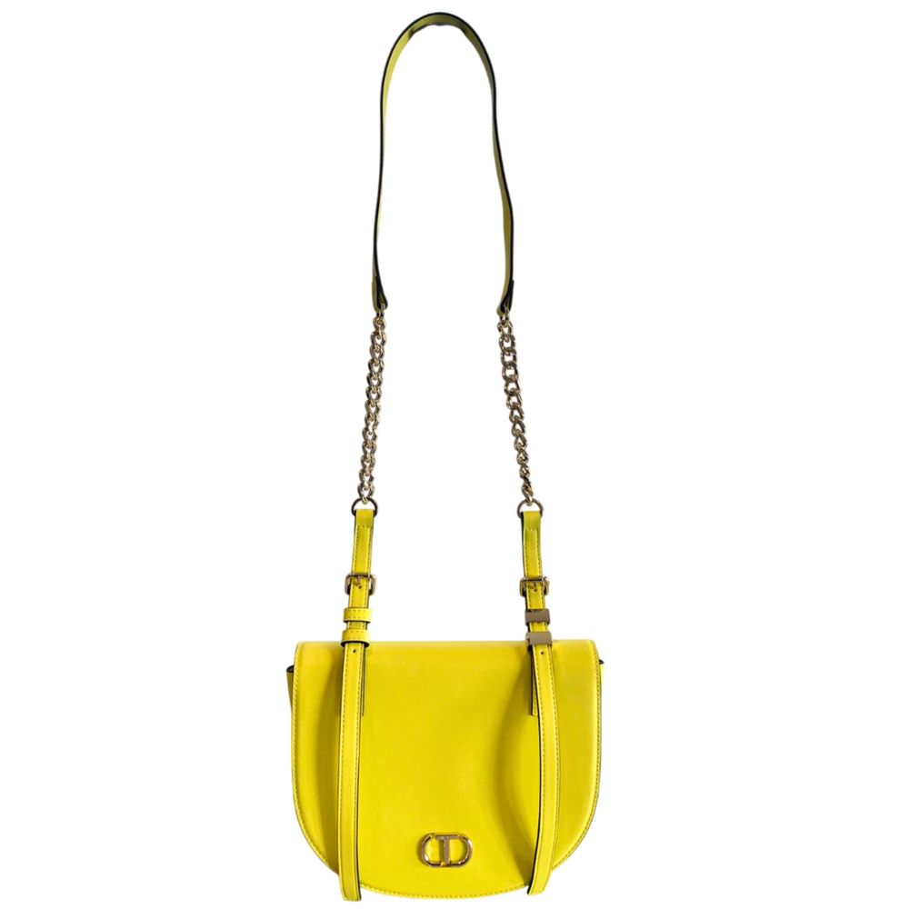 Twinset Yellow PU Women Crossbody Bag