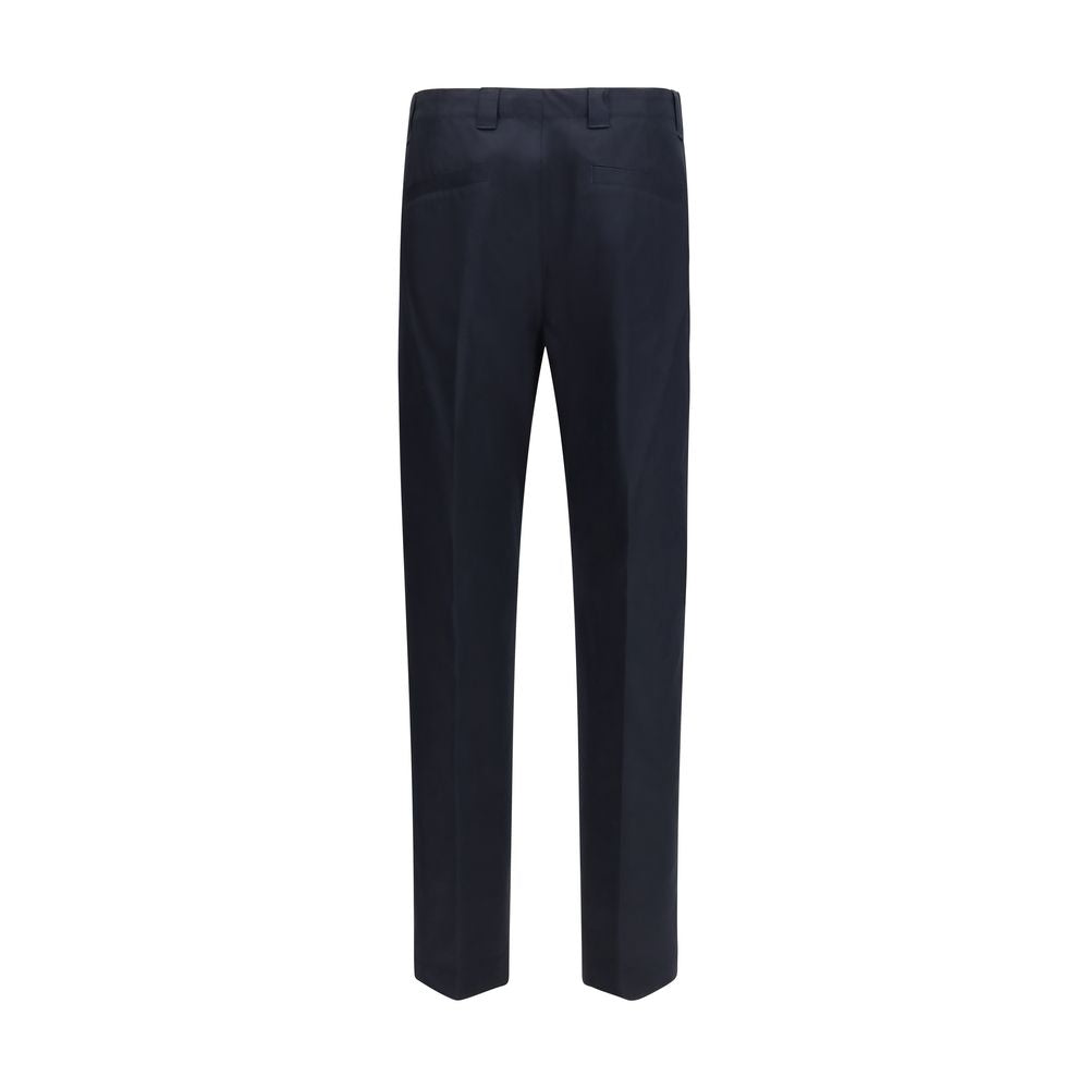 Gucci Blue Cotton Casual Pants