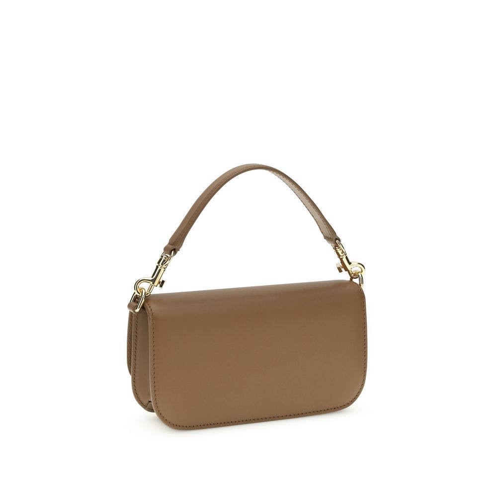 Dolce & Gabbana Brown Calf Leather Bos Taurus Handbag