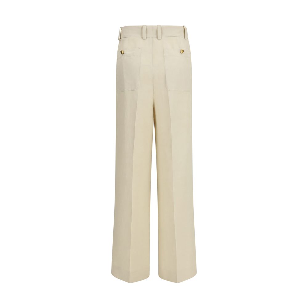 P.A.R.O.S.H. Beige Viscose Casual Pants
