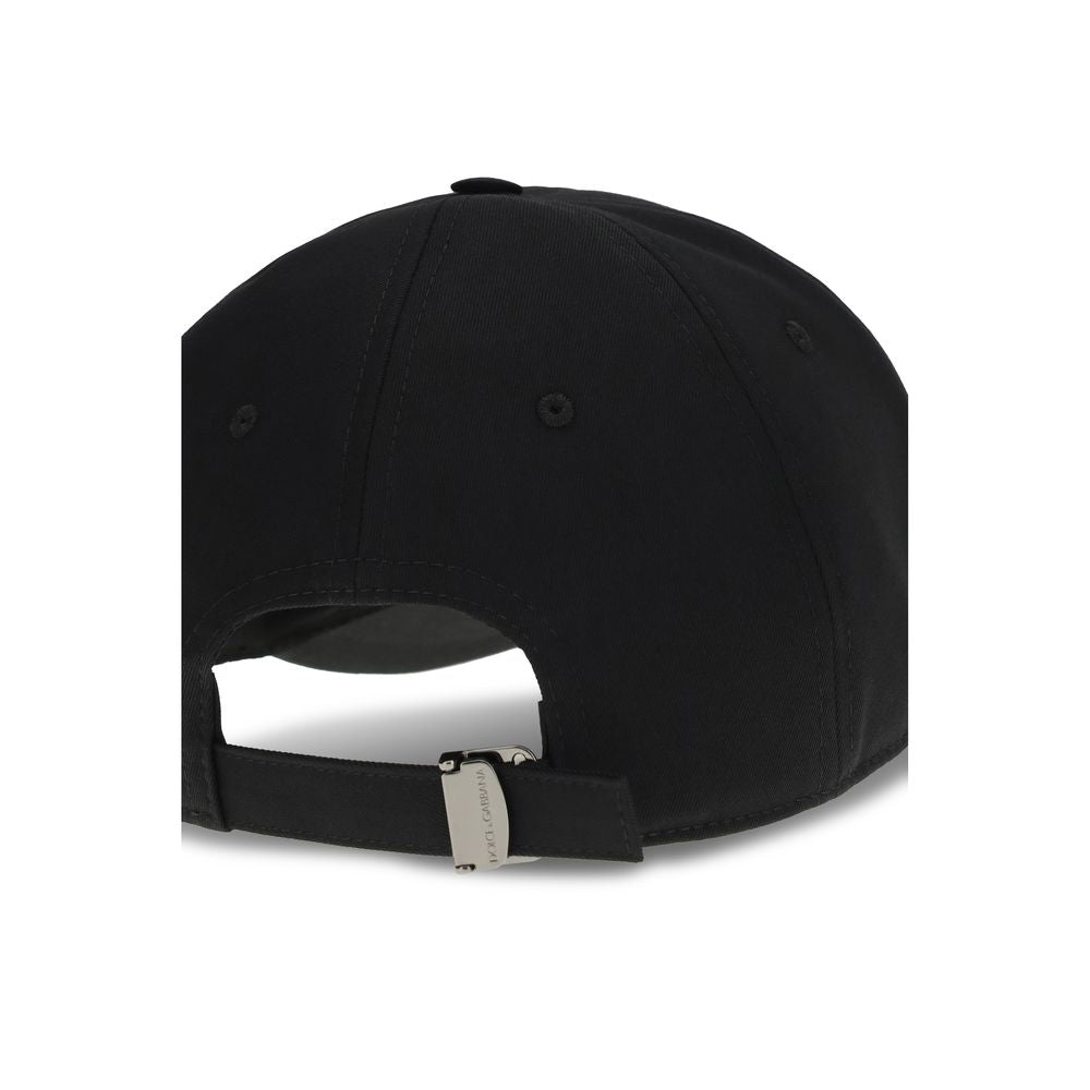 Dolce & Gabbana Black Cotton Cap (Baseball Hat)