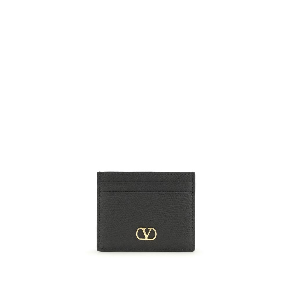 Valentino Garavani Black Calf Leather Bos Taurus Wallet