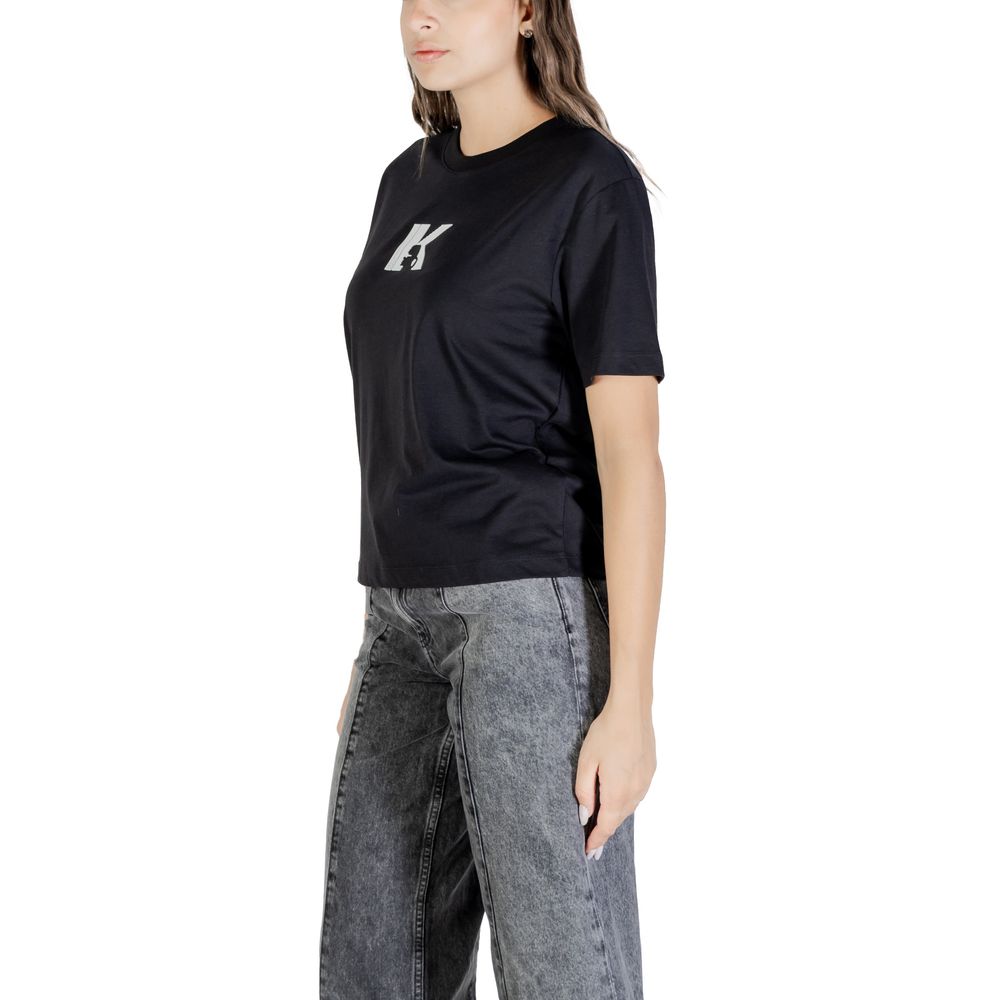Karl Lagerfeld Black Cotton T-Shirt