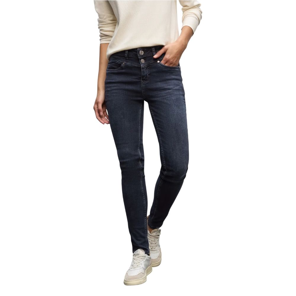Street One Blue Cotton Skinny Jeans