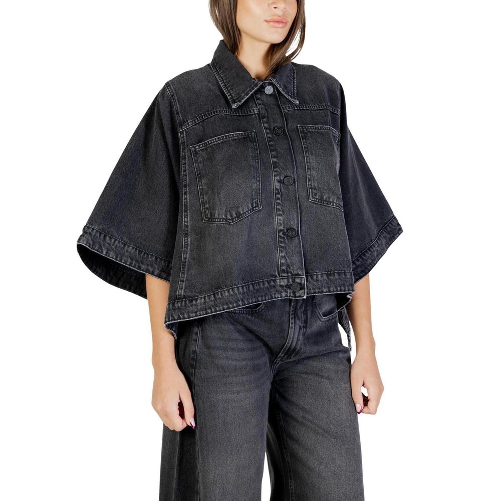 Colcci Black Cotton Denim Jacket