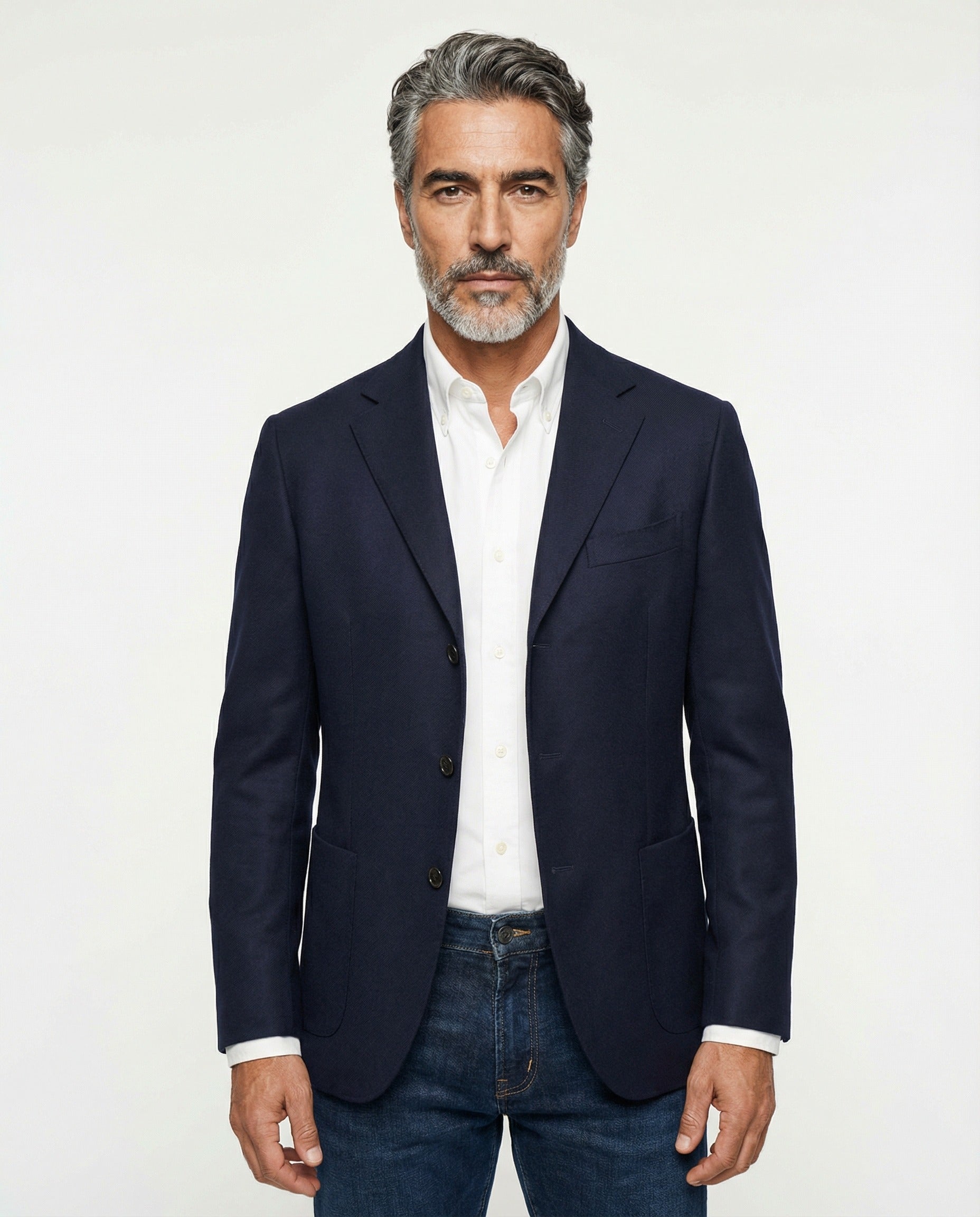 Peserico Blue Linen Blazer