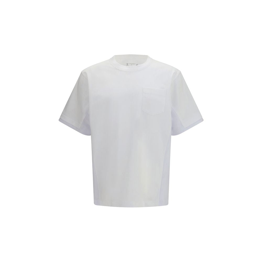 Sacai White Cotton T-Shirt