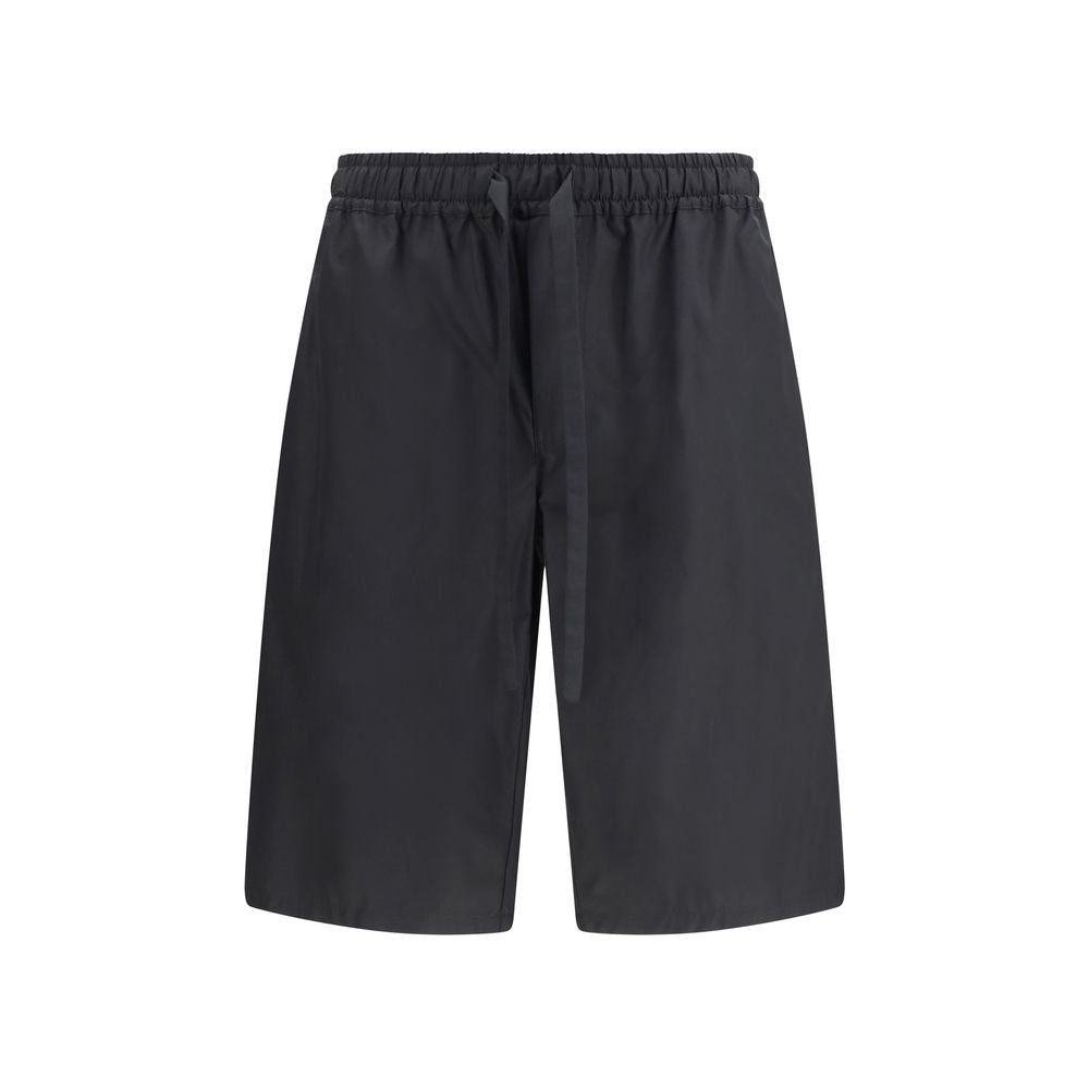 Dolce & Gabbana Black Cotton Bermuda Shorts