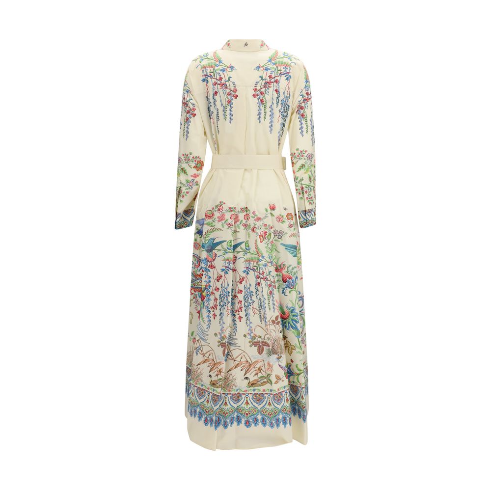 Etro White Cotton Casual Dress